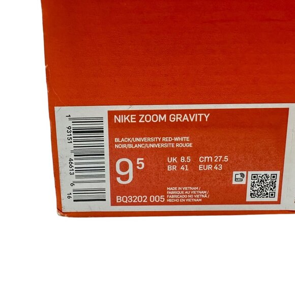 Nike Zoom Gravity Running Sneakers Trainers Marathon Black BQ32020-005 Mens 9.5 - Picture 10 of 16